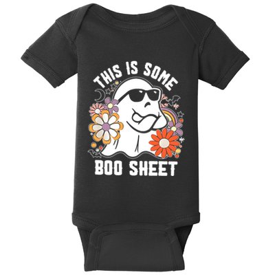 Funny Halloween Boo Ghost Costume This Is Some Boo Sheet Baby Bodysuit