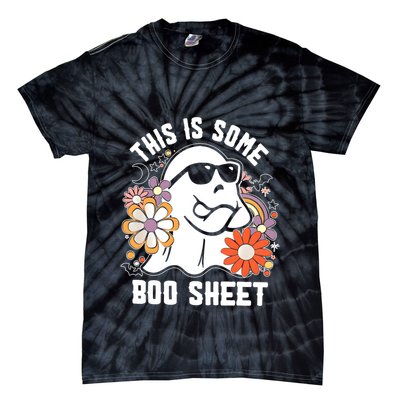 Funny Halloween Boo Ghost Costume This Is Some Boo Sheet Tie-Dye T-Shirt