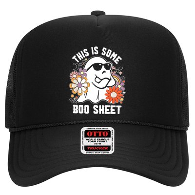 Funny Halloween Boo Ghost Costume This Is Some Boo Sheet Trucker Hat