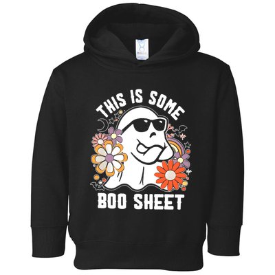 Funny Halloween Boo Ghost Costume This Is Some Boo Sheet Toddler Hoodie