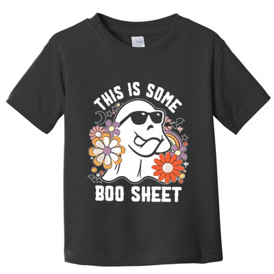 Funny Halloween Boo Ghost Costume This Is Some Boo Sheet Toddler T-Shirt
