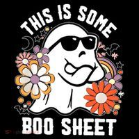 Funny Halloween Boo Ghost Costume This Is Some Boo Sheet Crop Top