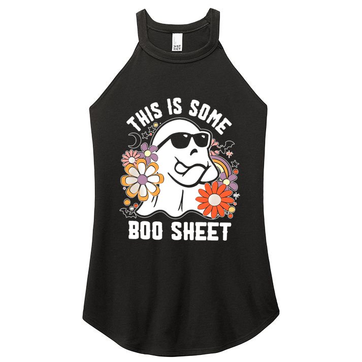 Funny Halloween Boo Ghost Costume This Is Some Boo Sheet Women's Perfect Tri Rocker Tank