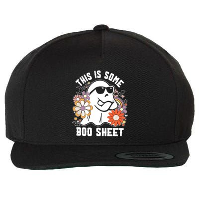 Funny Halloween Boo Ghost Costume This Is Some Boo Sheet Wool Snapback Cap