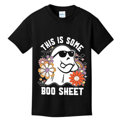 Funny Halloween Boo Ghost Costume This Is Some Boo Sheet Kids T-Shirt