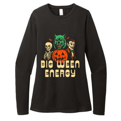 Funny Halloween Big Ween Energy Womens CVC Long Sleeve Shirt