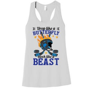 Funny Hockey Boy Ice Hockey Women's Racerback Tank