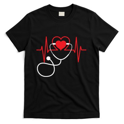 Funny Heart Beats Nurse Nursing Medical T-Shirt