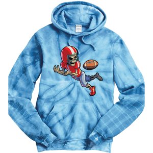 Football Halloween Boy Skeleton Halloween Tie Dye Hoodie