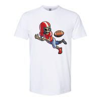 Football Halloween Boy Skeleton Halloween Softstyle CVC T-Shirt