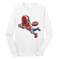 Football Halloween Boy Skeleton Halloween Long Sleeve Shirt