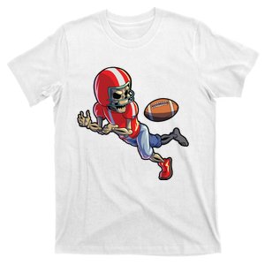 Football Halloween Boy Skeleton Halloween T-Shirt