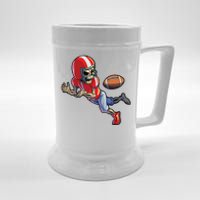 Football Halloween Boy Skeleton Halloween Beer Stein