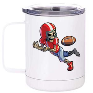 Football Halloween Boy Skeleton Halloween 12 oz Stainless Steel Tumbler Cup