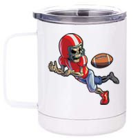 Football Halloween Boy Skeleton Halloween 12 oz Stainless Steel Tumbler Cup