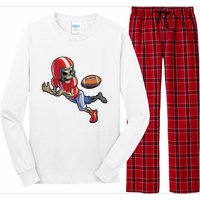 Football Halloween Boy Skeleton Halloween Long Sleeve Pajama Set