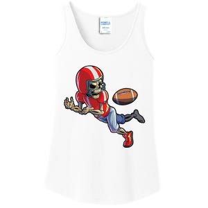 Football Halloween Boy Skeleton Halloween Ladies Essential Tank