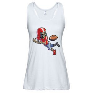 Football Halloween Boy Skeleton Halloween Ladies Essential Flowy Tank