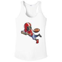 Football Halloween Boy Skeleton Halloween Ladies PosiCharge Competitor Racerback Tank