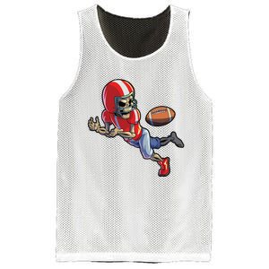 Football Halloween Boy Skeleton Halloween Mesh Reversible Basketball Jersey Tank