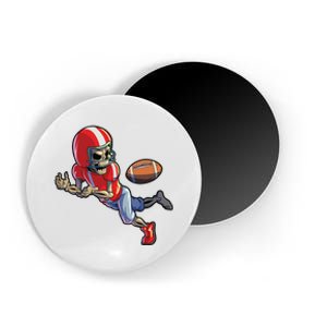 Football Halloween Boy Skeleton Halloween Magnet