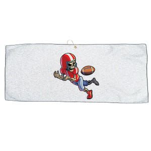 Football Halloween Boy Skeleton Halloween Large Microfiber Waffle Golf Towel