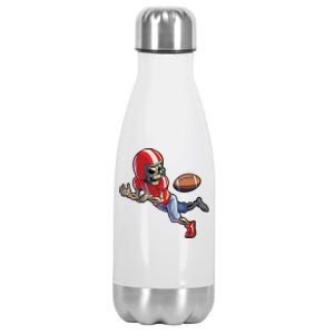 Football Halloween Boy Skeleton Halloween Stainless Steel Insulated Water Bottle