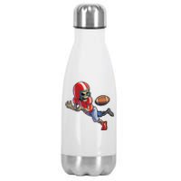 Football Halloween Boy Skeleton Halloween Stainless Steel Insulated Water Bottle