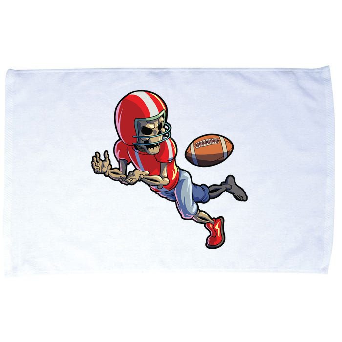 Football Halloween Boy Skeleton Halloween Microfiber Hand Towel