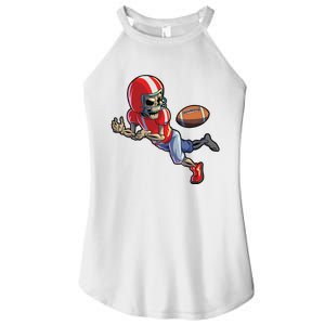 Football Halloween Boy Skeleton Halloween Women's Perfect Tri Rocker Tank