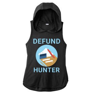 Funny Hunter Biden Conservative Republican Ladies PosiCharge Tri-Blend Wicking Draft Hoodie Tank