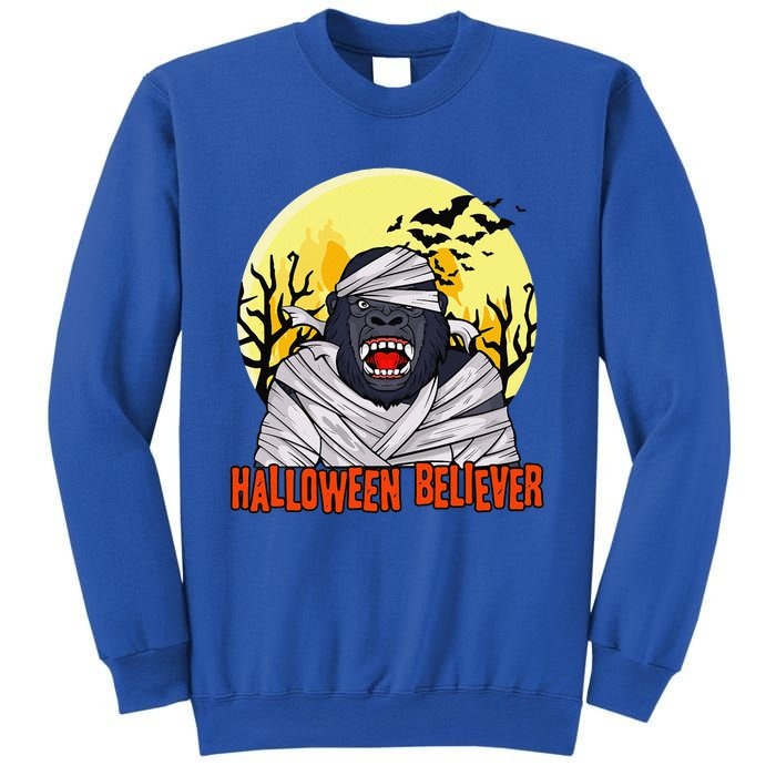 Funny Halloween Believer Scary Bigfoot Mummy Sasquatch Sweatshirt