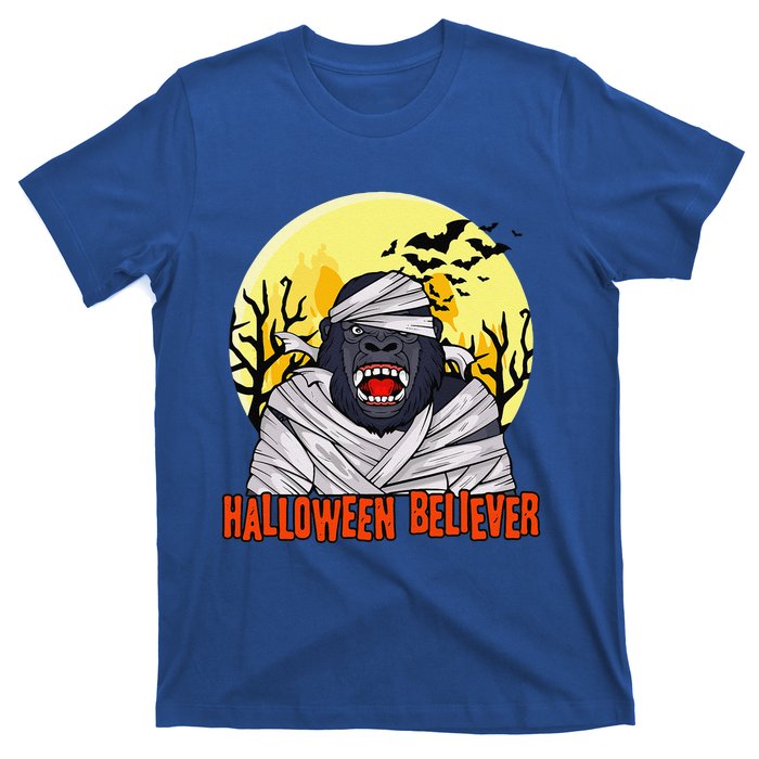 Funny Halloween Believer Scary Bigfoot Mummy Sasquatch T-Shirt