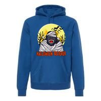 Funny Halloween Believer Scary Bigfoot Mummy Sasquatch Premium Hoodie