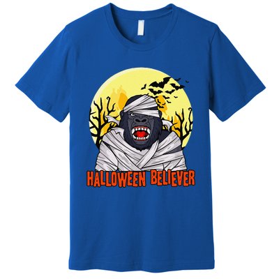 Funny Halloween Believer Scary Bigfoot Mummy Sasquatch Premium T-Shirt