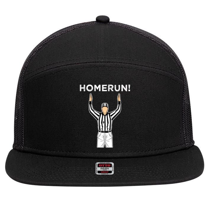 Funny HomeRun Baseball Football Up 7 Panel Mesh Trucker Snapback Hat