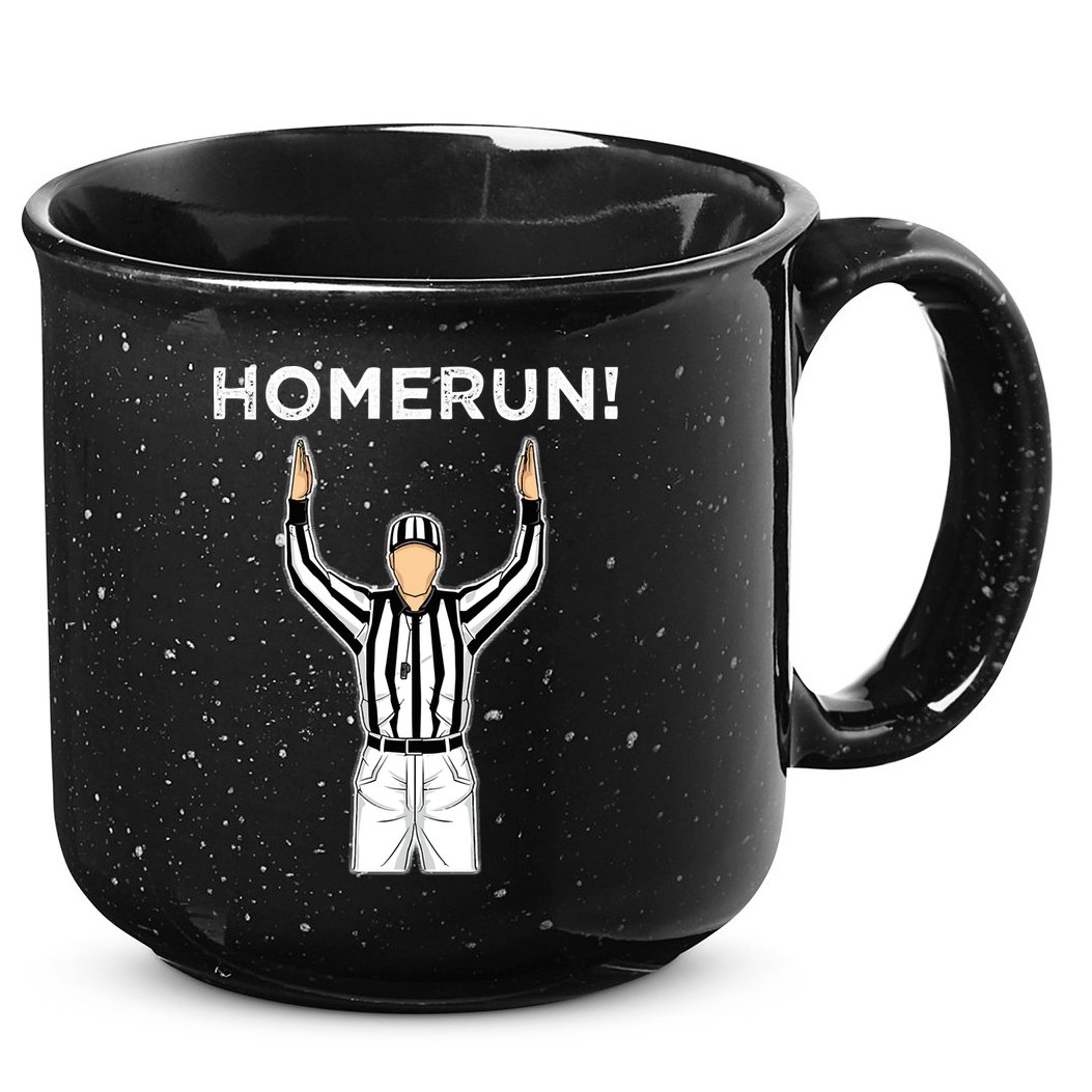 Funny HomeRun Baseball Football Up 15oz Campfire Ceramic Mug