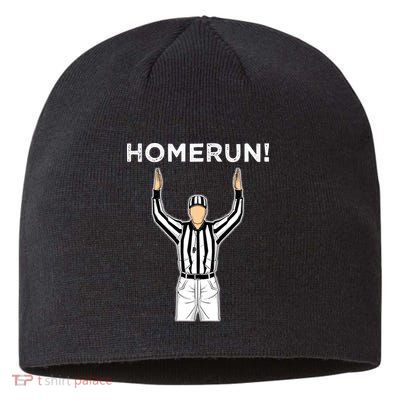 Funny HomeRun Baseball Football Up Sustainable Beanie