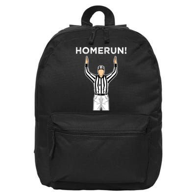 Funny HomeRun Baseball Football Up 16 in Basic Backpack