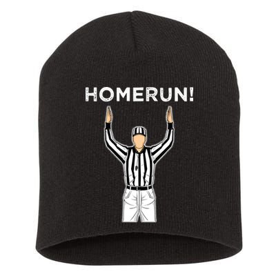 Funny HomeRun Baseball Football Up Short Acrylic Beanie