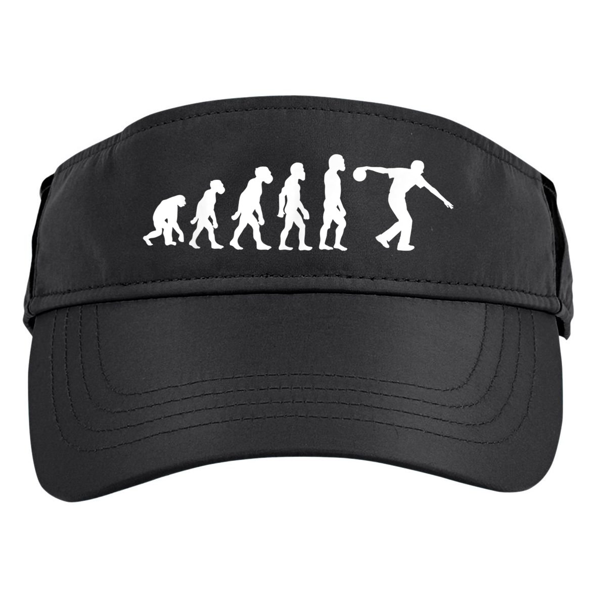 Funny Human Bowling Evolution Pin Ball Bowler Player Adult Drive Performance Visor