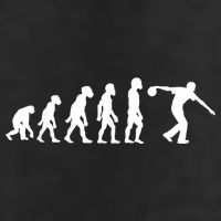 Funny Human Bowling Evolution Pin Ball Bowler Player 11oz C Handle Ceramic Mug