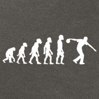 Funny Human Bowling Evolution Pin Ball Bowler Player Cotton Canvas Backpack
