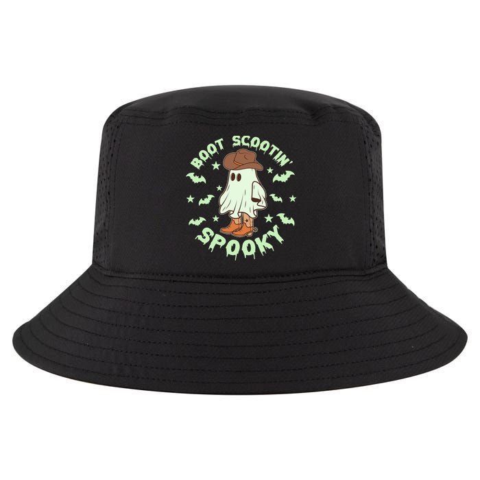 Funny Halloween Boot Scootin Spooky Cowboy Ghost Cool Comfort Performance Bucket Hat