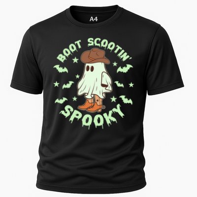 Funny Halloween Boot Scootin Spooky Cowboy Ghost Performance Shirt