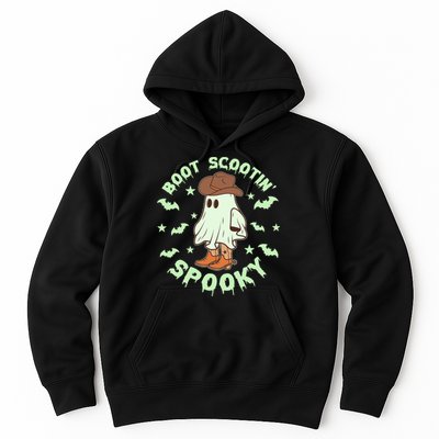 Funny Halloween Boot Scootin Spooky Cowboy Ghost Hoodie