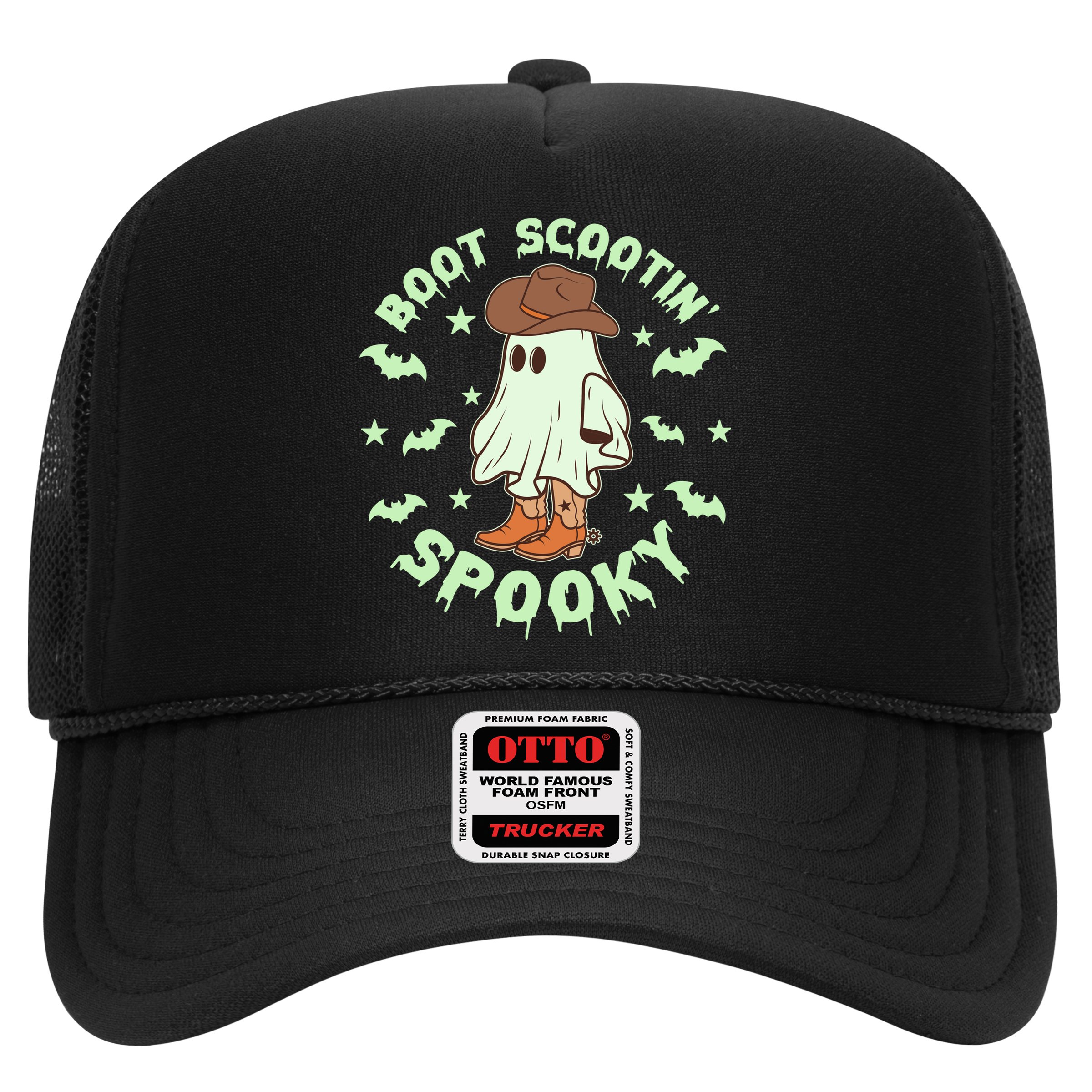 Funny Halloween Boot Scootin Spooky Cowboy Ghost Hat