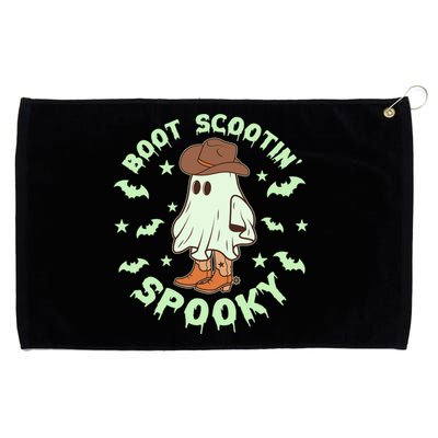 Funny Halloween Boot Scootin Spooky Cowboy Ghost Grommeted Golf Towel