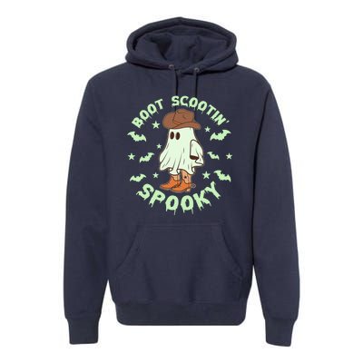 Funny Halloween Boot Scootin Spooky Cowboy Ghost Premium Hoodie