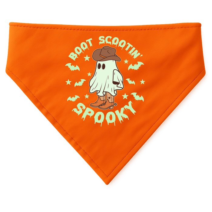 Funny Halloween Boot Scootin Spooky Cowboy Ghost USA-Made Doggie Bandana